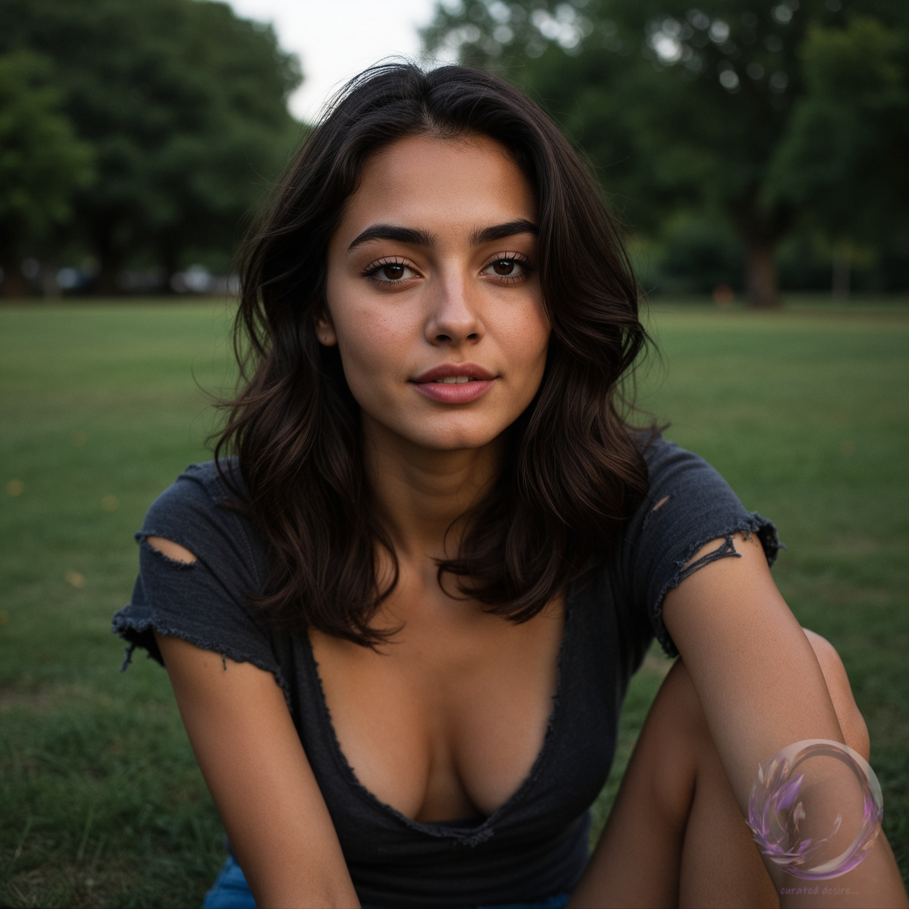 Kira sexy POV outdoors, by Ophelio