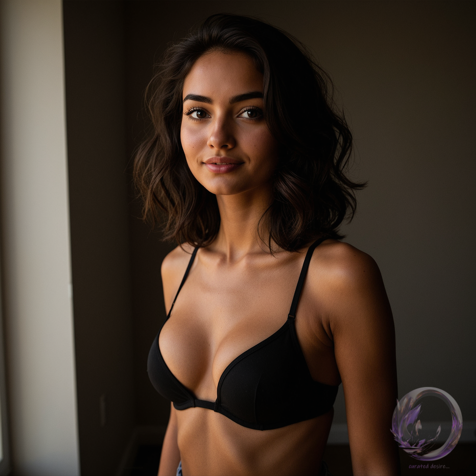 Kira in a sexy bra, by Ophelio