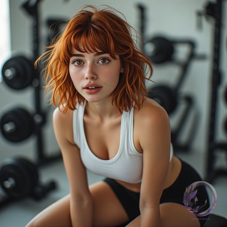 Claudie looks at her trainer, by Ophelio